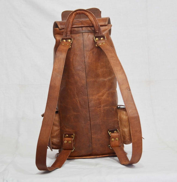 mens leather rucksack