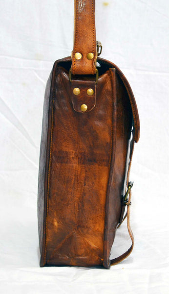 vintage leather laptop messenger bags