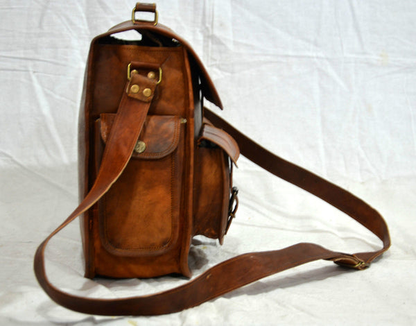 vintage leather mens satchel