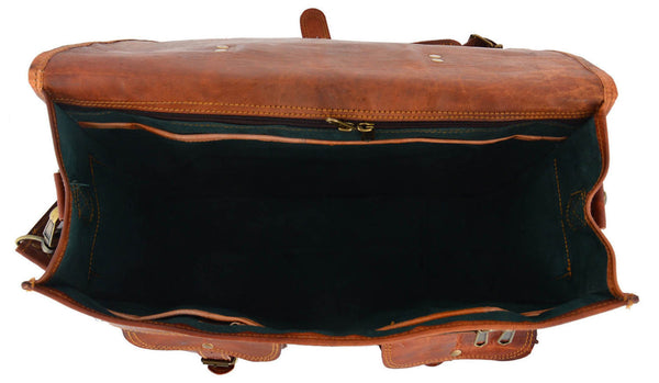 real leather laptop messenger bag