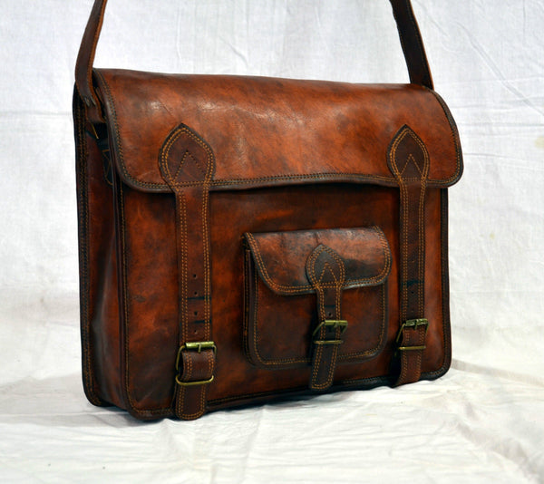 handmade leather laptop bags for men