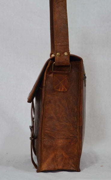 vintage leather laptop messenger bags handmade 