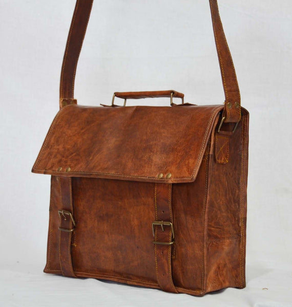 vintage leather laptop bags