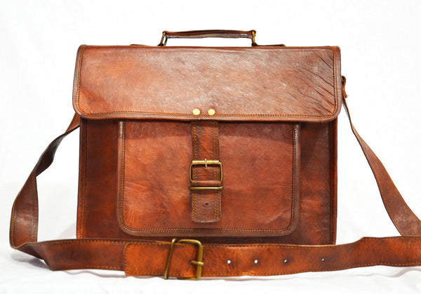 handmade vintage leather satchels