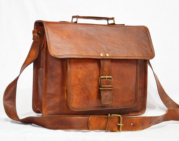 vintage leather satchels for men and for women