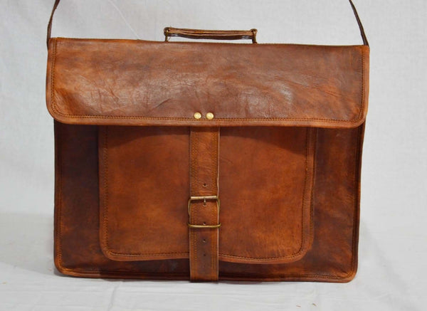 handmade vintage leather shoulder bag