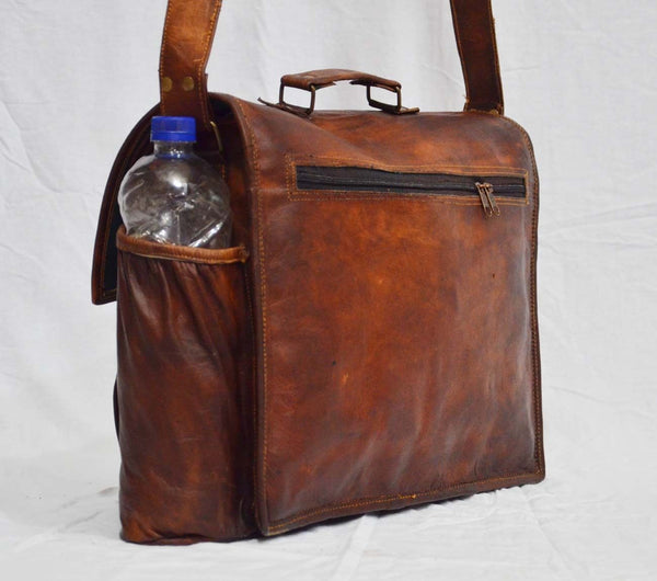 leather vintage laptop bag