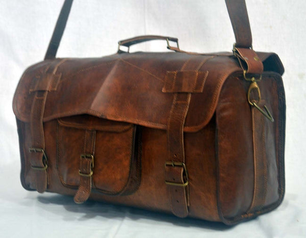 handmade leather travel bags