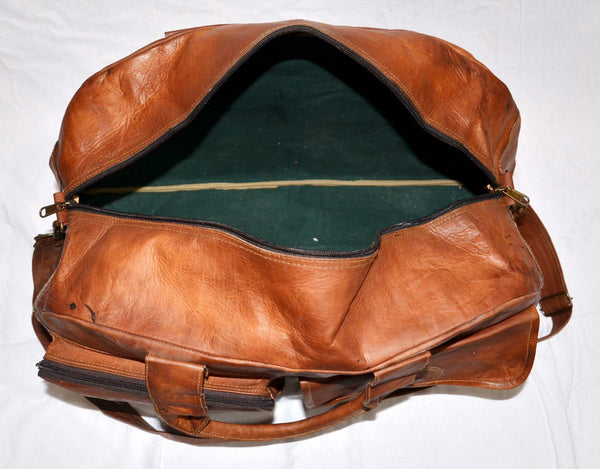 vintage leather overnight bags