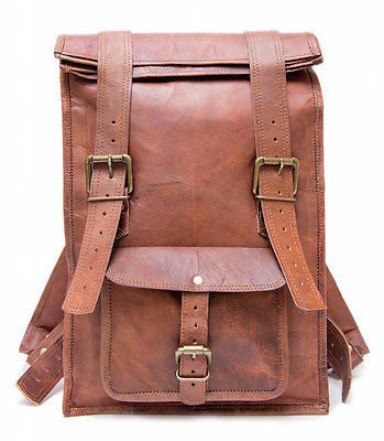 real  leather backpack