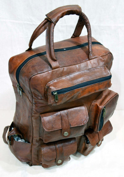 mens leather backpack