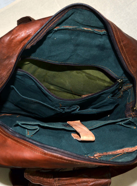 handmade genuine leather rucksack