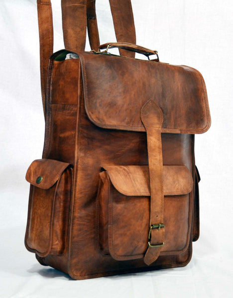 leather rucksack handmade