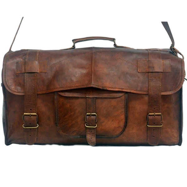 handmade vintage  leather travel  bags