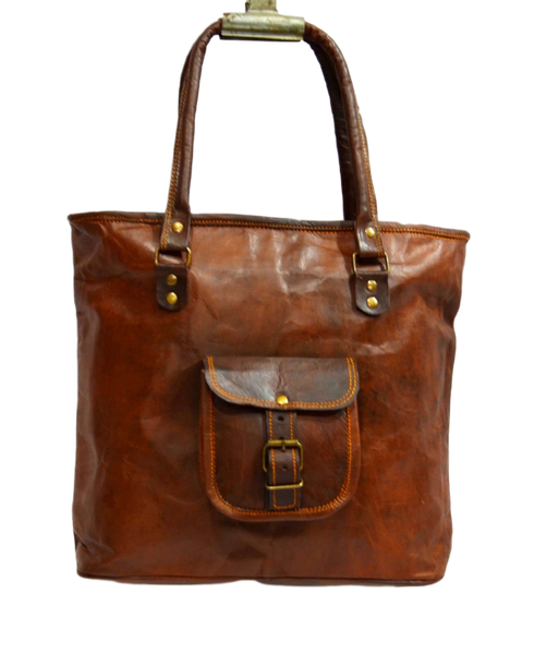 handmade leather tote  bags